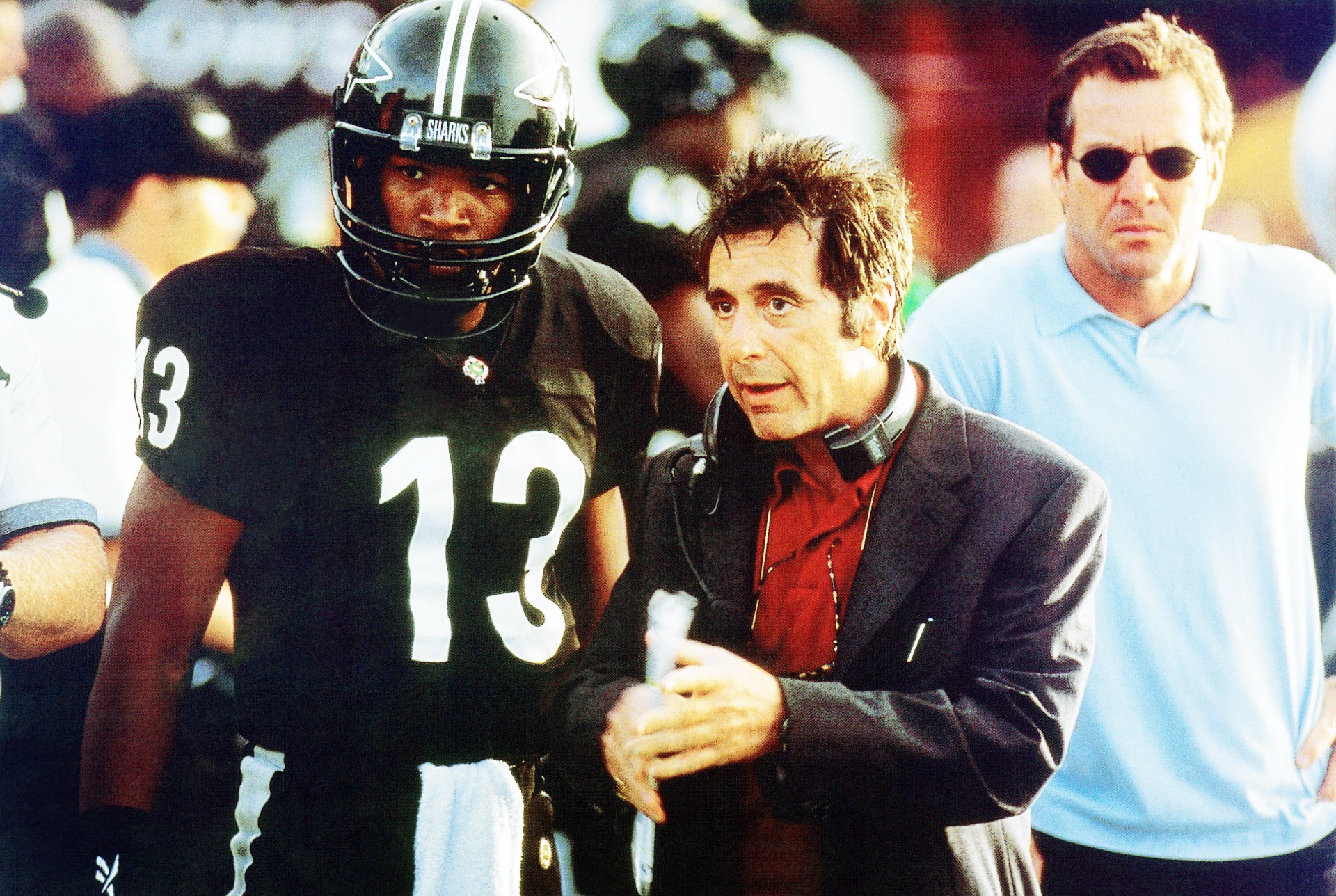 Jamie Foxx, Al Pacino and Dennis Quaid in Any Given Sunday