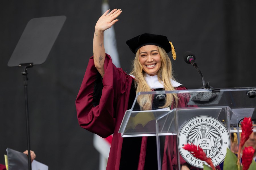 Hilary Duff Delivers Northeastern University 2026 Commencement Speech Hot Pics