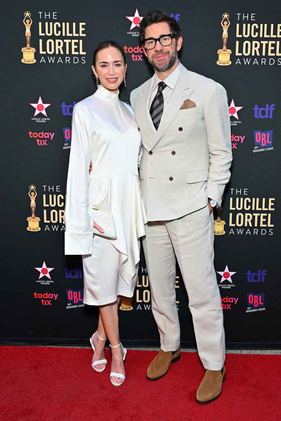 Emily Blunt and John Krasinski Lucille Lortel Awards Hot Pics