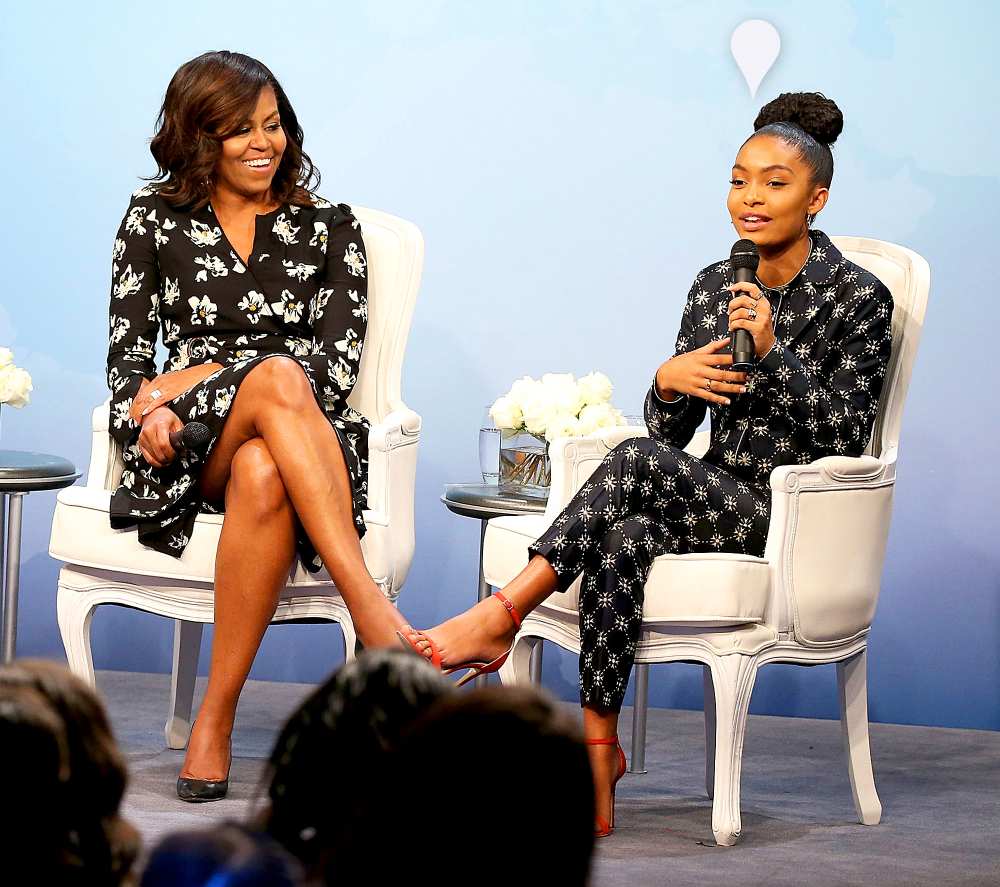 Michelle Obama and Yara Shahidi