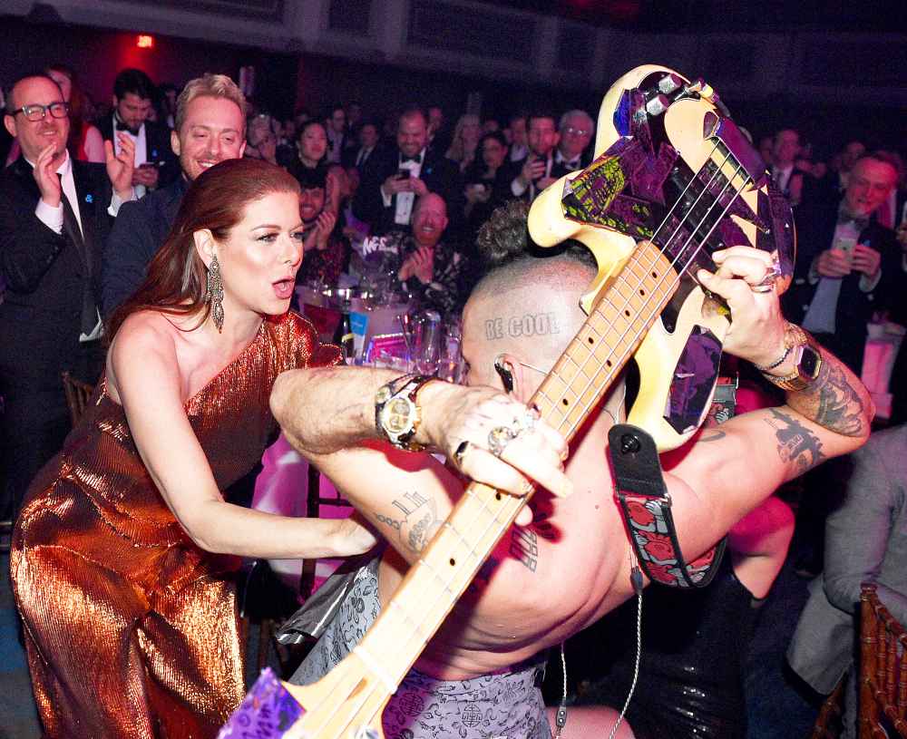 Debra Messing and Cole Whittle DNCE
