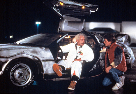 Christopher Lloyd and Michael J. Fox Back to the future