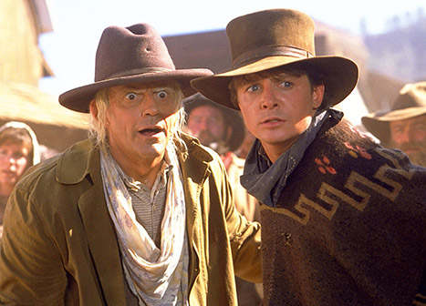 Christopher Lloyd and Michael J. Fox western