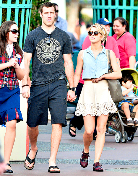 Julianne Hough and Brooks Laich at Disneyland on Valentines day