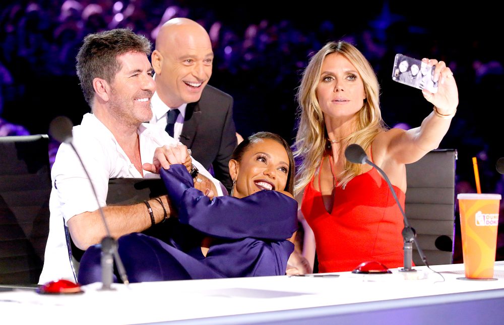 Simon Cowell, Howie Mandel, Mel B, and Heidi Klum