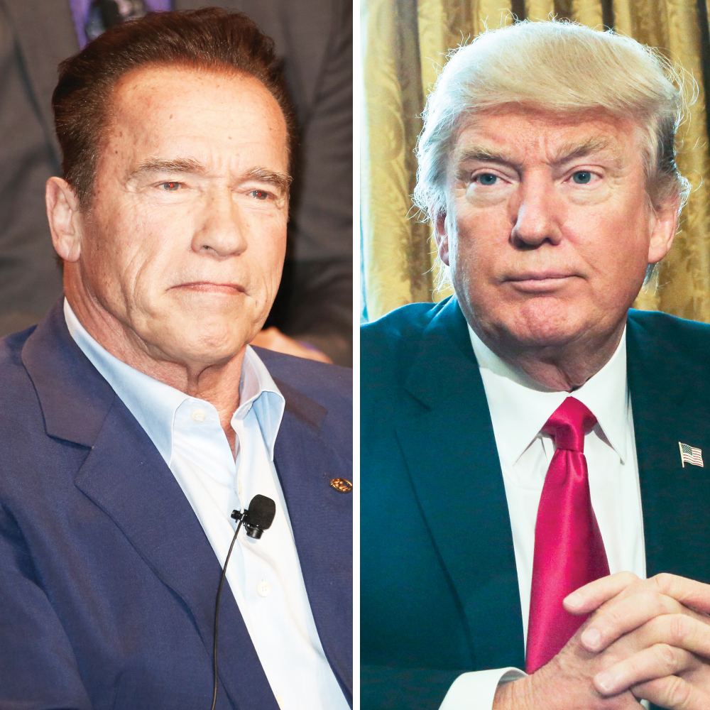 Arnold Schwarzenegger and Donald Trump