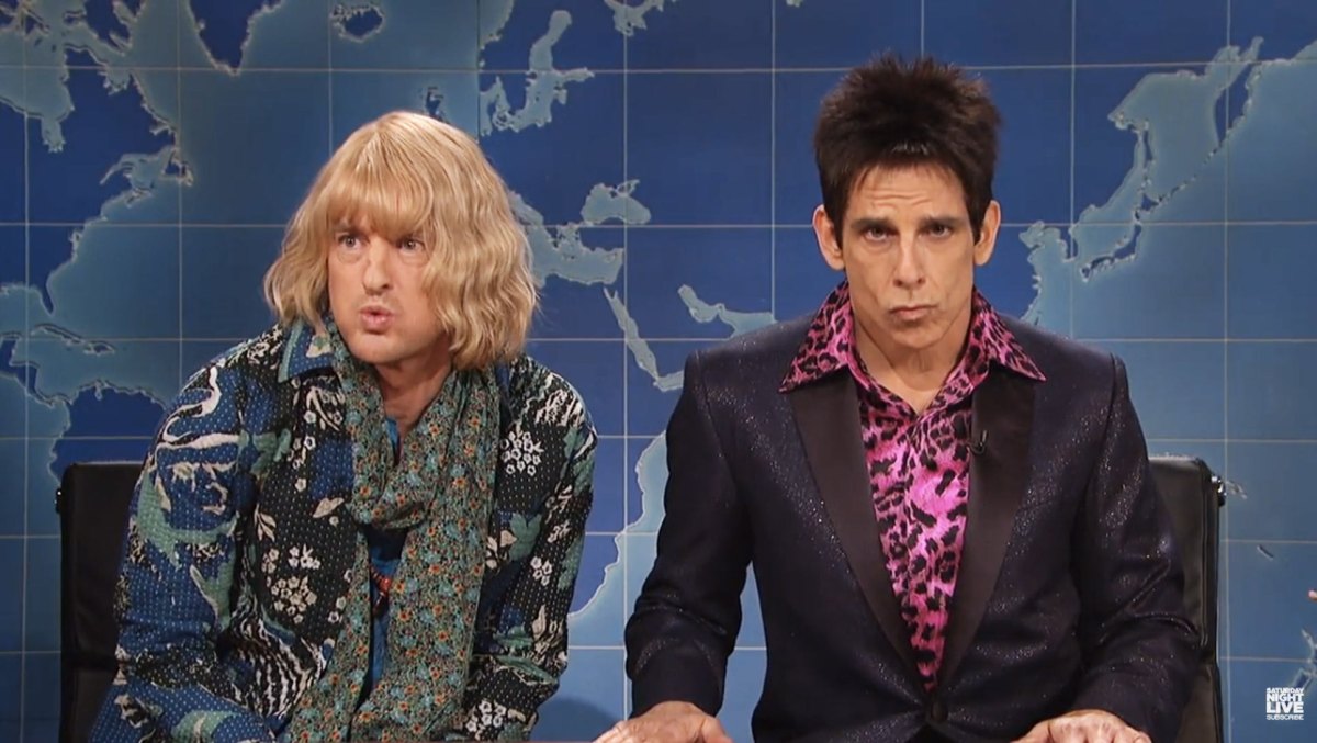 Zoolander’s Ben Stiller and Owen Wilson Appear on SNL’s Weekend Update