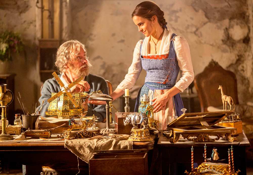 Kevin Kline and Emma Watson Beauty and the Beast