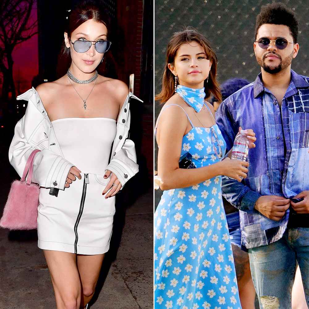 Bella Hadid, Selena Gomez, and The Weeknd