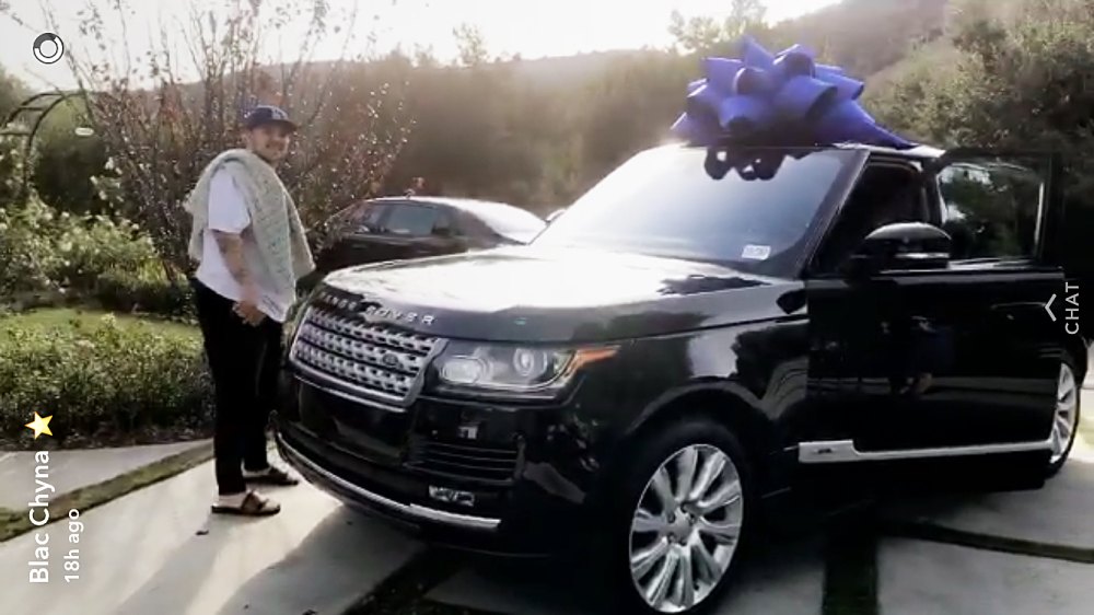 Blac Chyna Rob Kardashian Range Rover snapchat