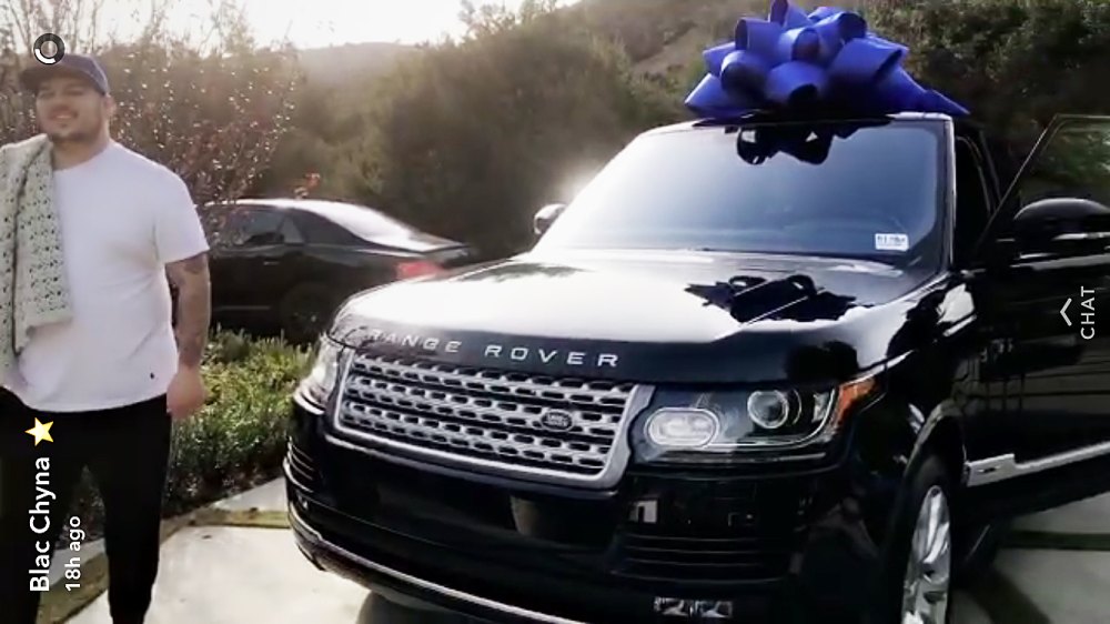 Blac Chyna Rob Kardashian Range Rover snapchat