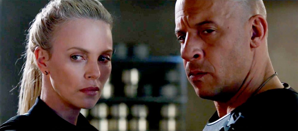 Charlize Theron and Vin Diesel