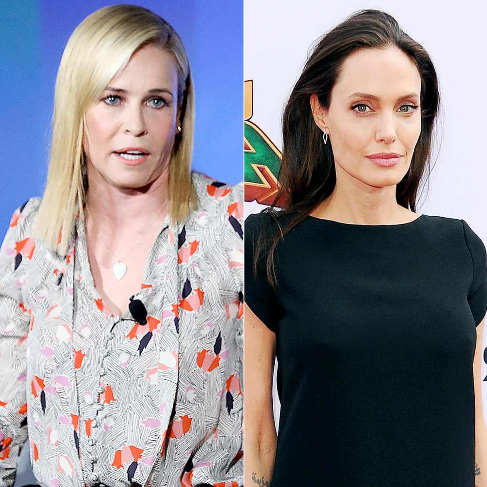 Chelsea Handler and Angelina Jolie