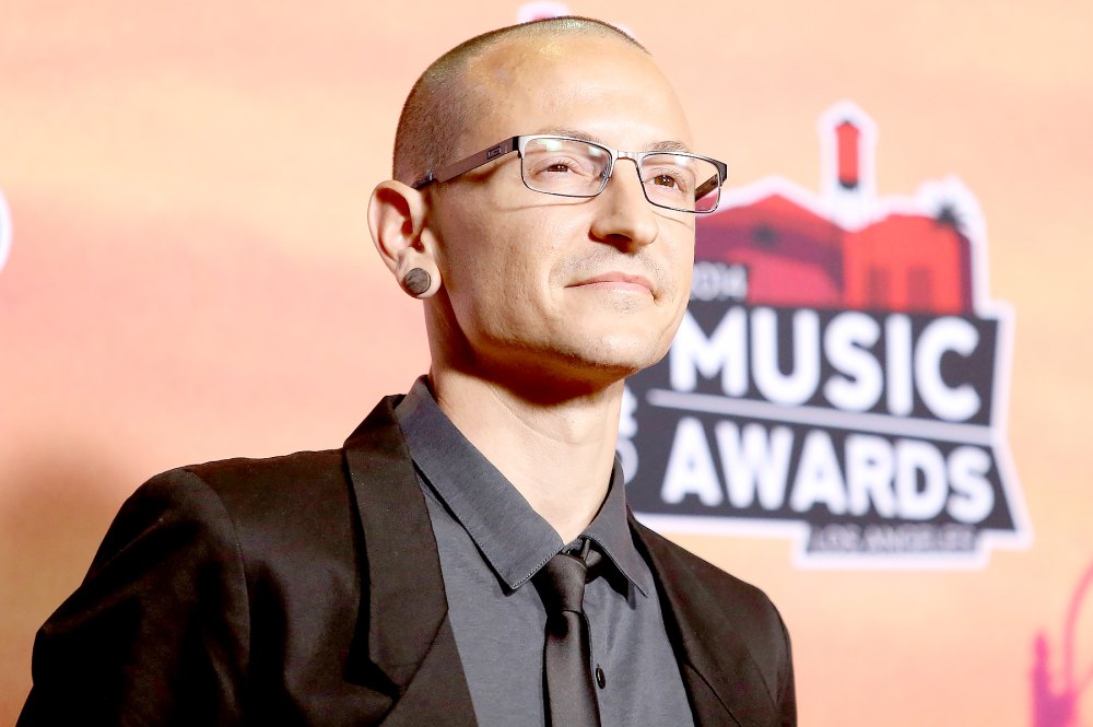 Chester Bennington attends the 2014 iHeartRadio Music Awards - press room held at The Shrine Auditorium on May 1, 2014 in Los Angeles, California.