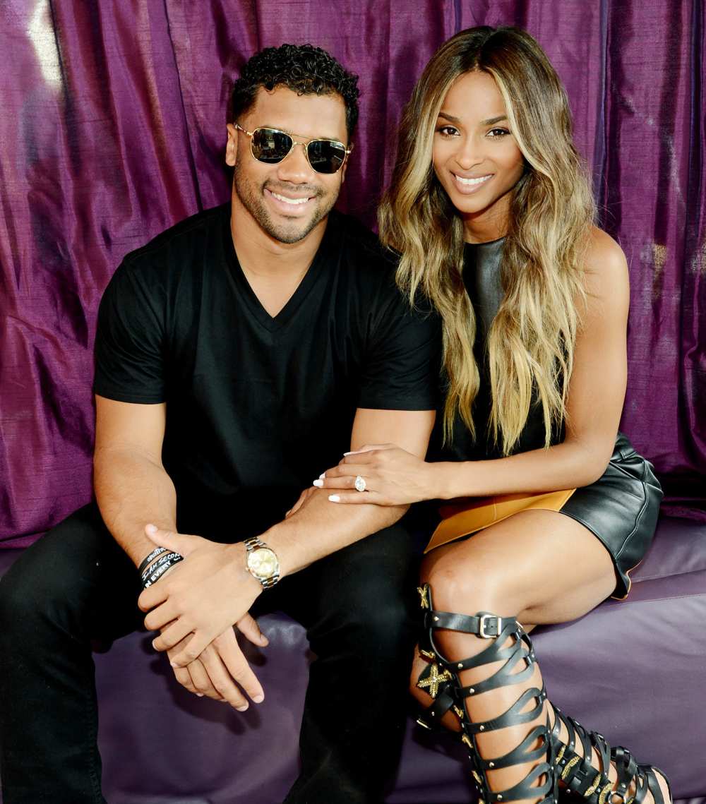 Russell Wilson and Ciara