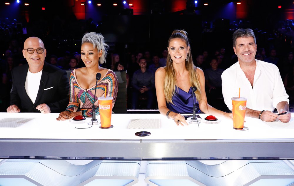 Howie Mandel Mel B Heidi Klum Simon Cowell America's Got Talent