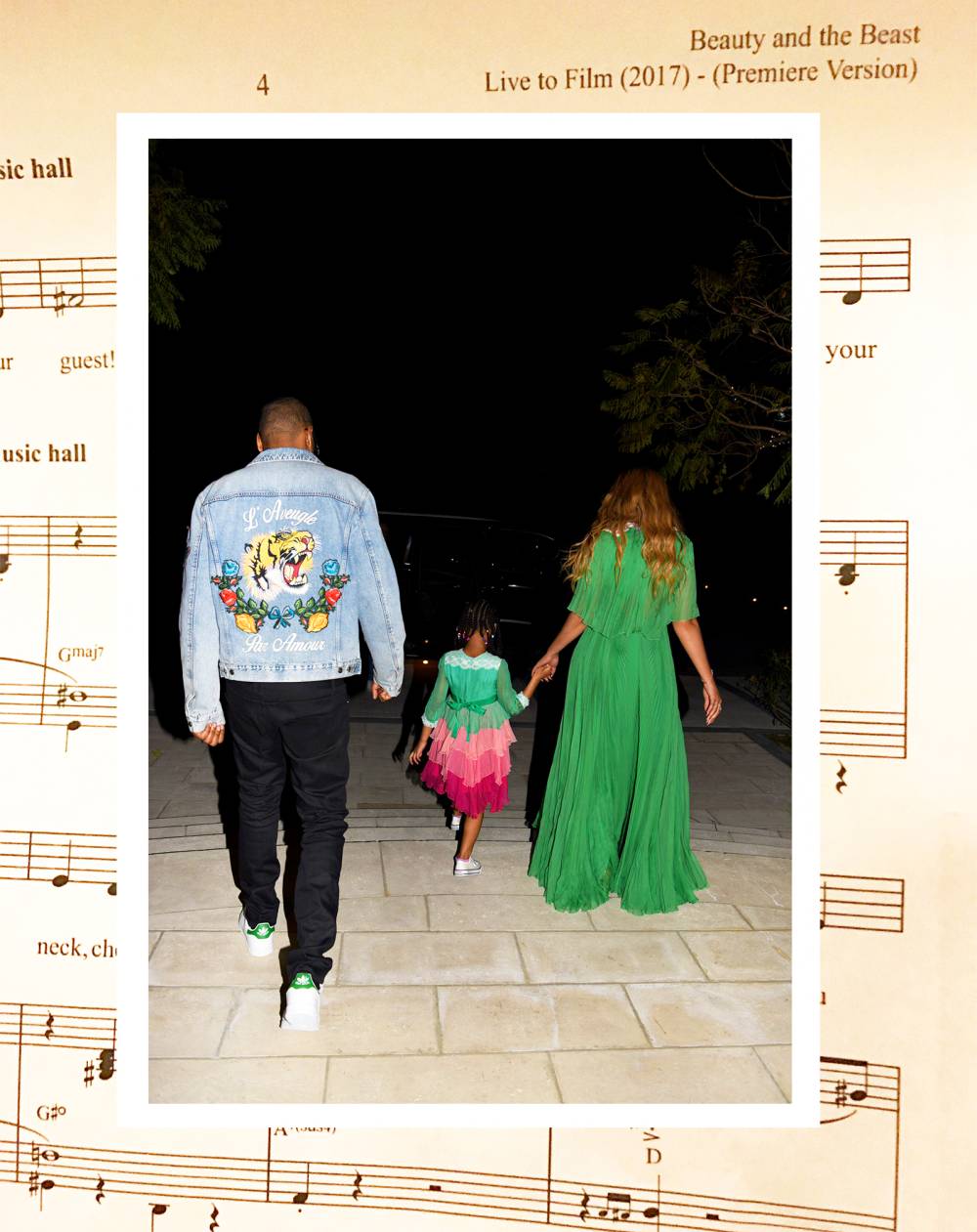 Jay Z, Blue Ivy and Beyonce