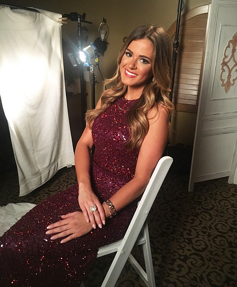 JoJo Fletcher on the set of 'The Bachelorette'