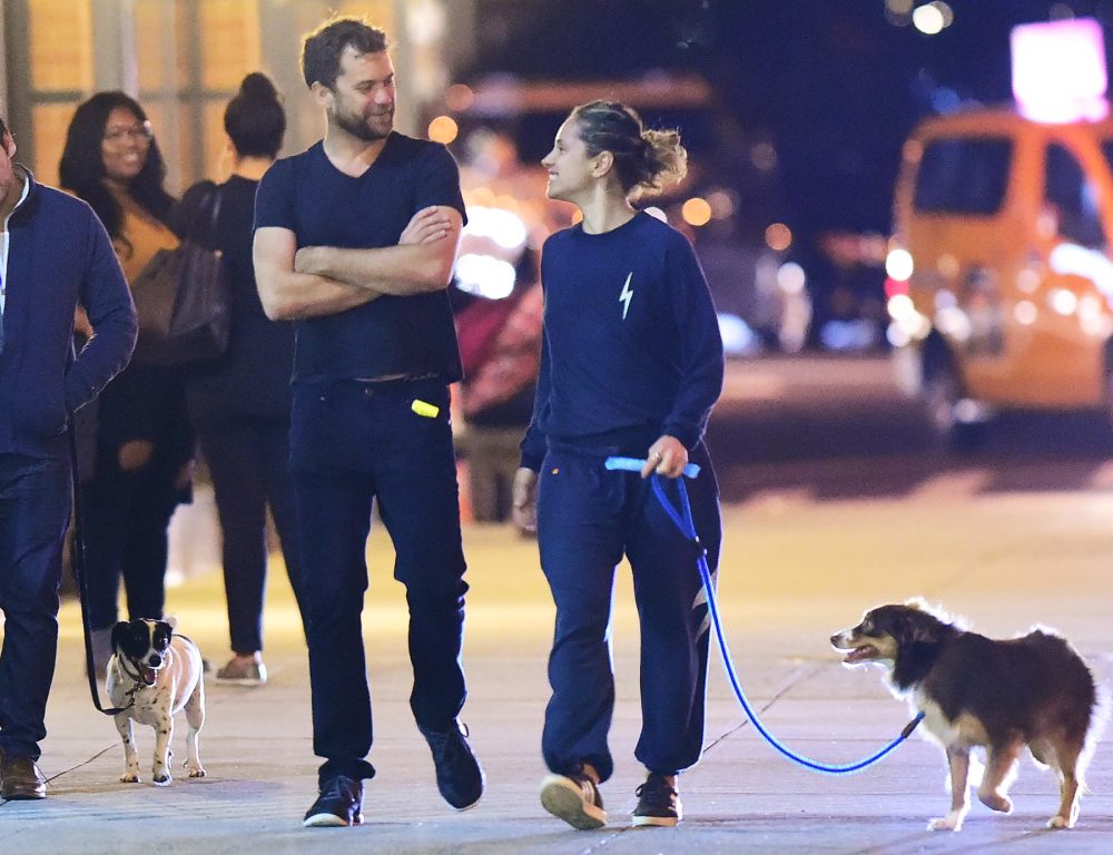 Joshua Jackson is spotted on a late night stroll with Margarita Levieva in September 2016.