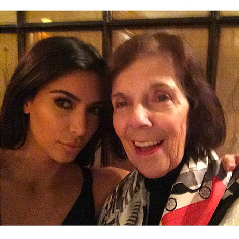 kim and grandma instagram