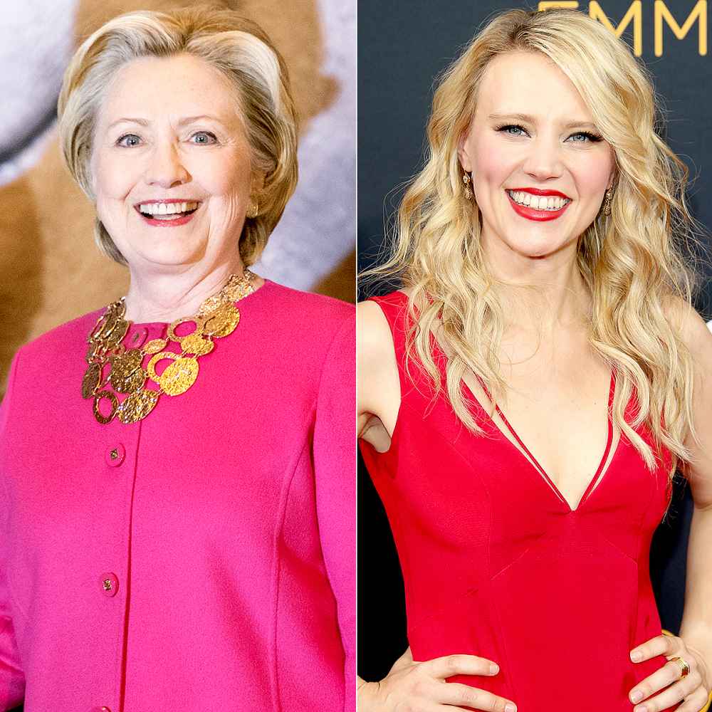 Hillary Clinton and Kate McKinnon