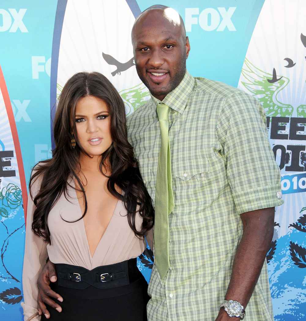 Khloé Kardashian and Lamar Odom in 2010