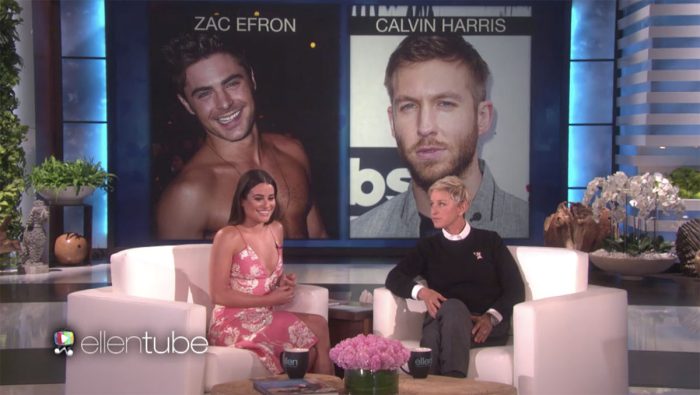 Lea Michele swoons over Zac Efron