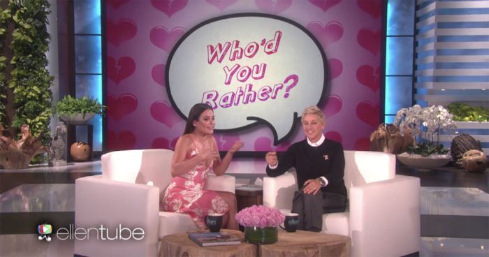 Lea Michele plays 'Who'd You Rather?' on Ellen