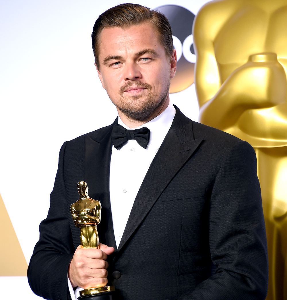 Leonardo DiCaprio, winner of best actor for 'The Revenant,' poses in the press room during the 88th Annual Academy Awards.