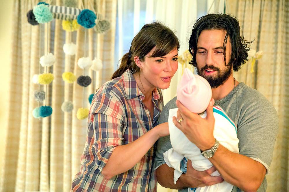 Mandy Moore as Rebecca, Milo Ventimiglia as Jack