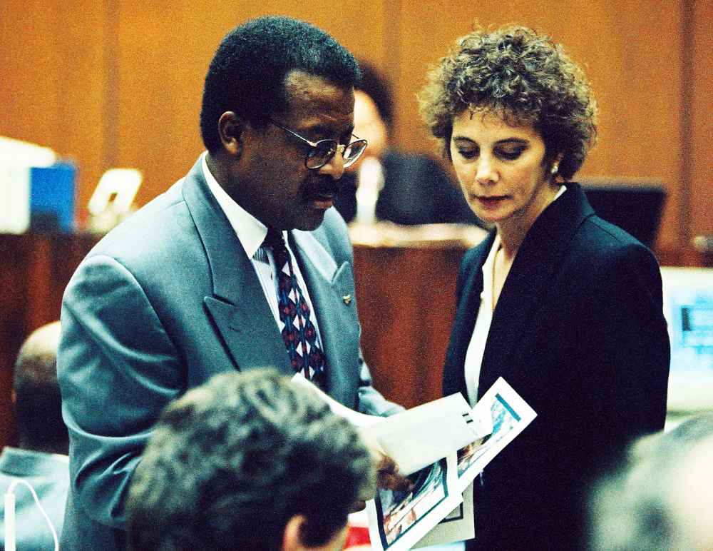 Johnnie Cochran and Marcia Clark