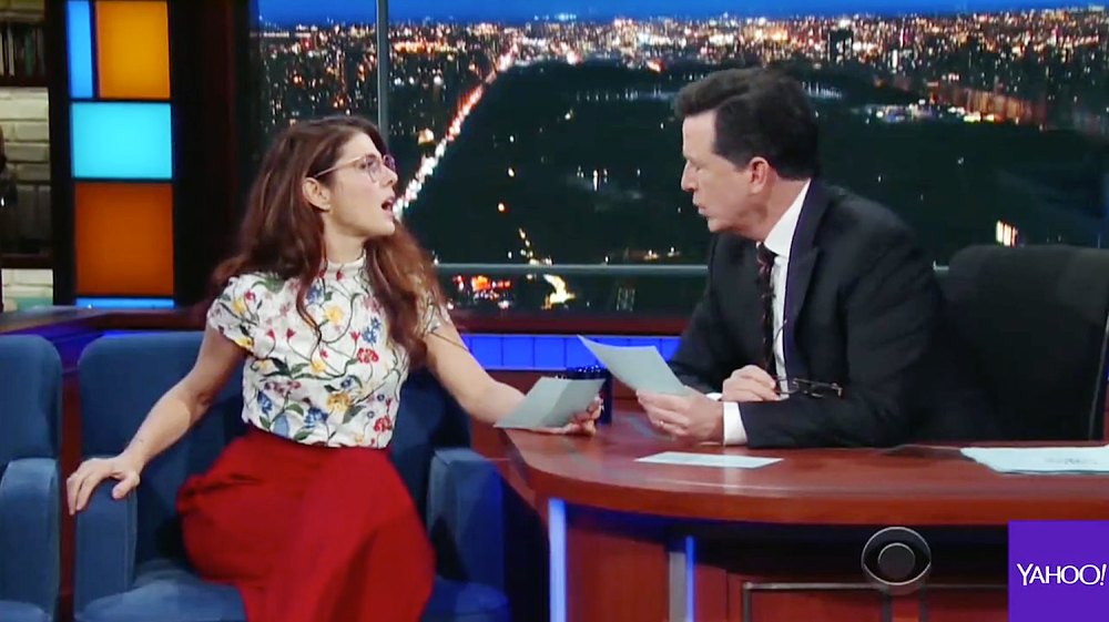 Marisa Tomei Lady Gaga Stephen Colbert