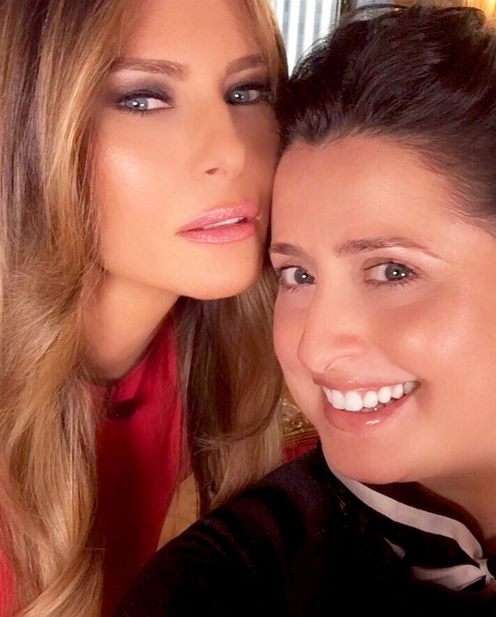 Melania Trump and Nicole Bryl