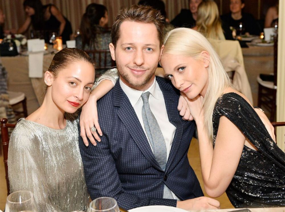 Nicole Richie, Derek Blasberg and Poppy Delevigne in West Hollywood