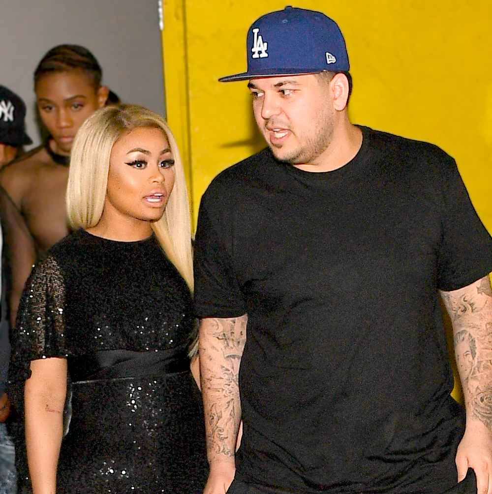 Blac Chyna and Rob Kardashian at Onyx Nightclub in Atlanta, Georgia, on March 27, 2016.