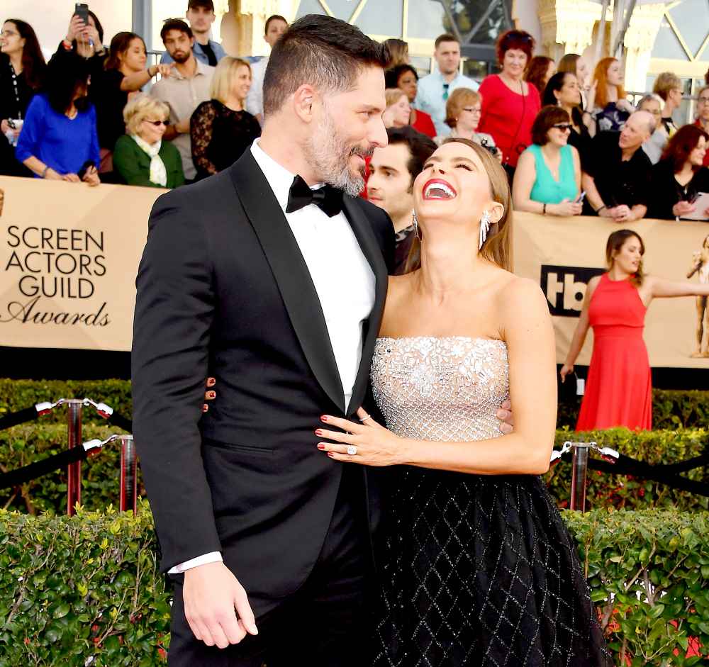 Joe Manganiello and Sofia Vergara attend the 23rd Annual Screen Actors Guild Awards.