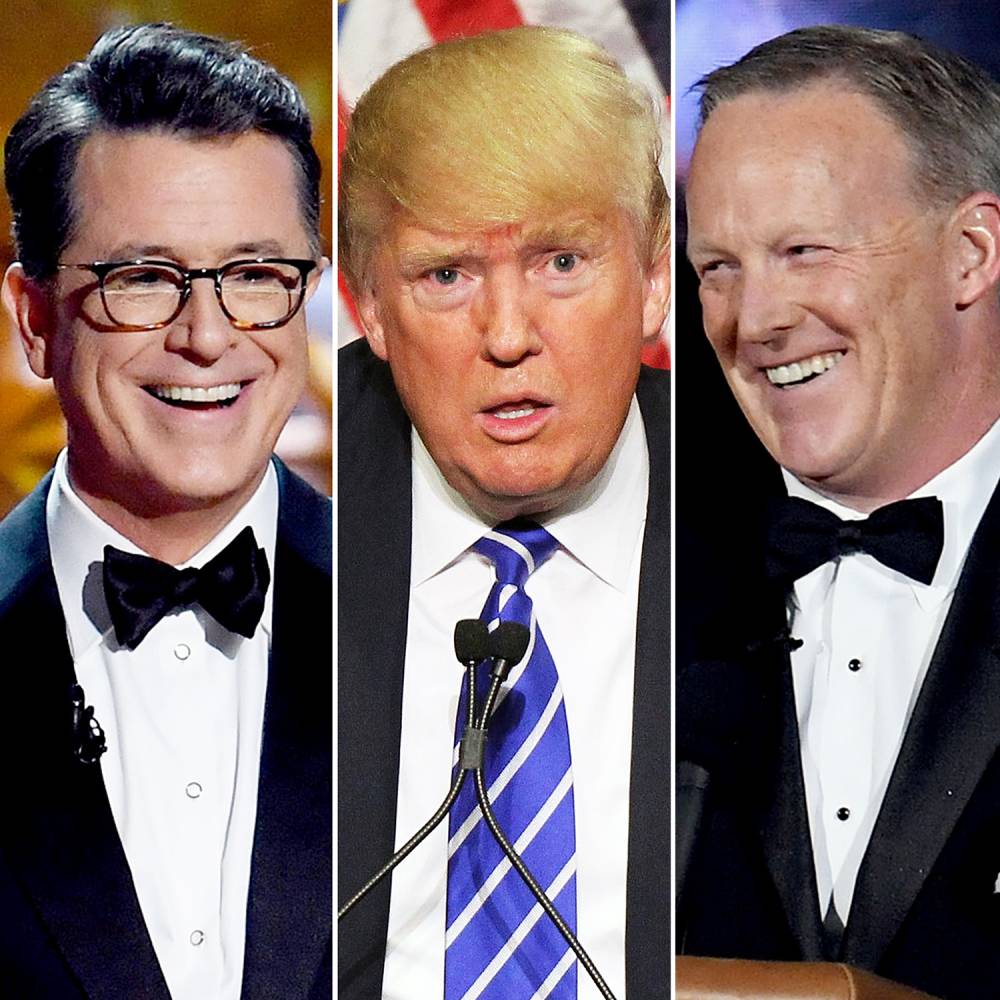 Stephen Colbert Donald Trump Sean Spicer