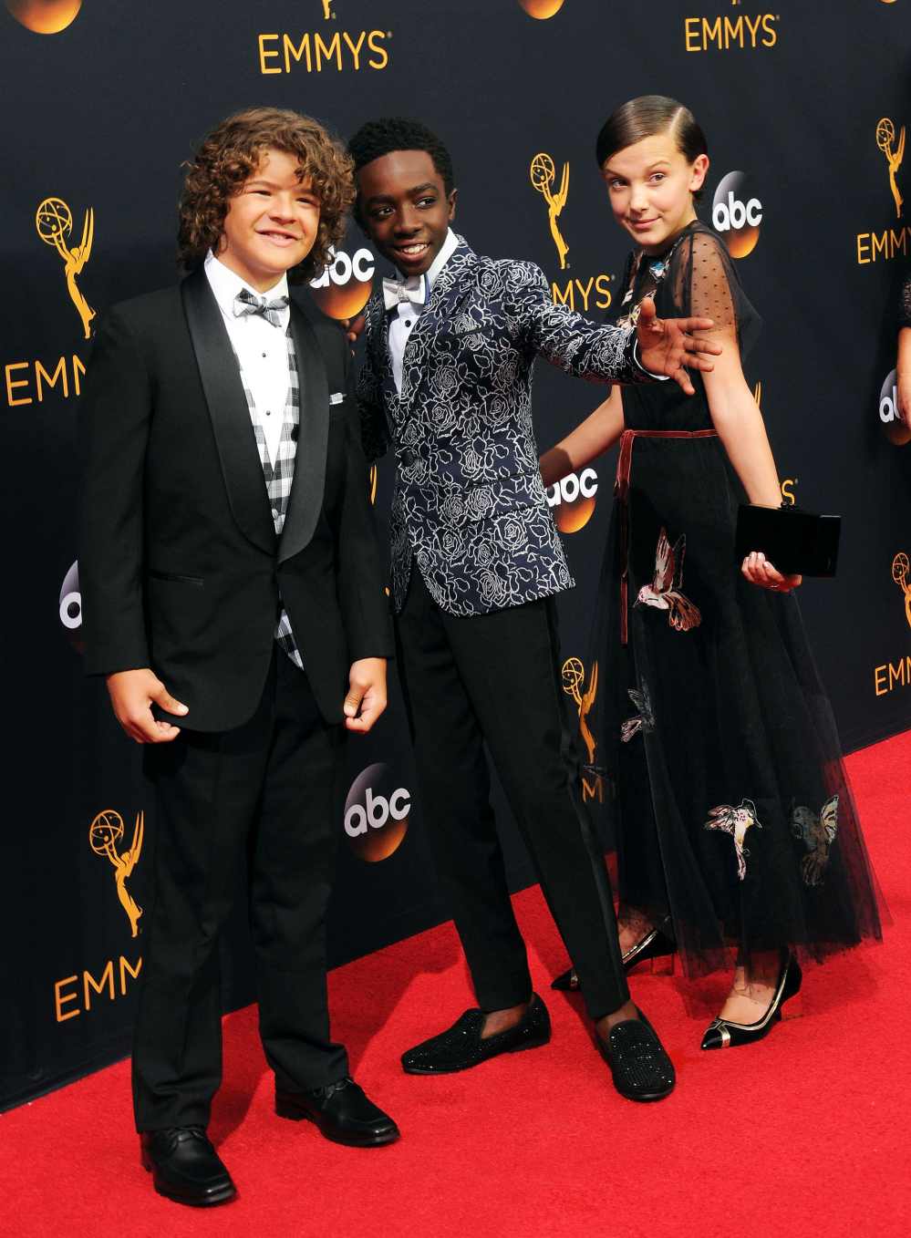 Gaten Matarazzo, Caleb McLaughlin and Millie Bobby Brown