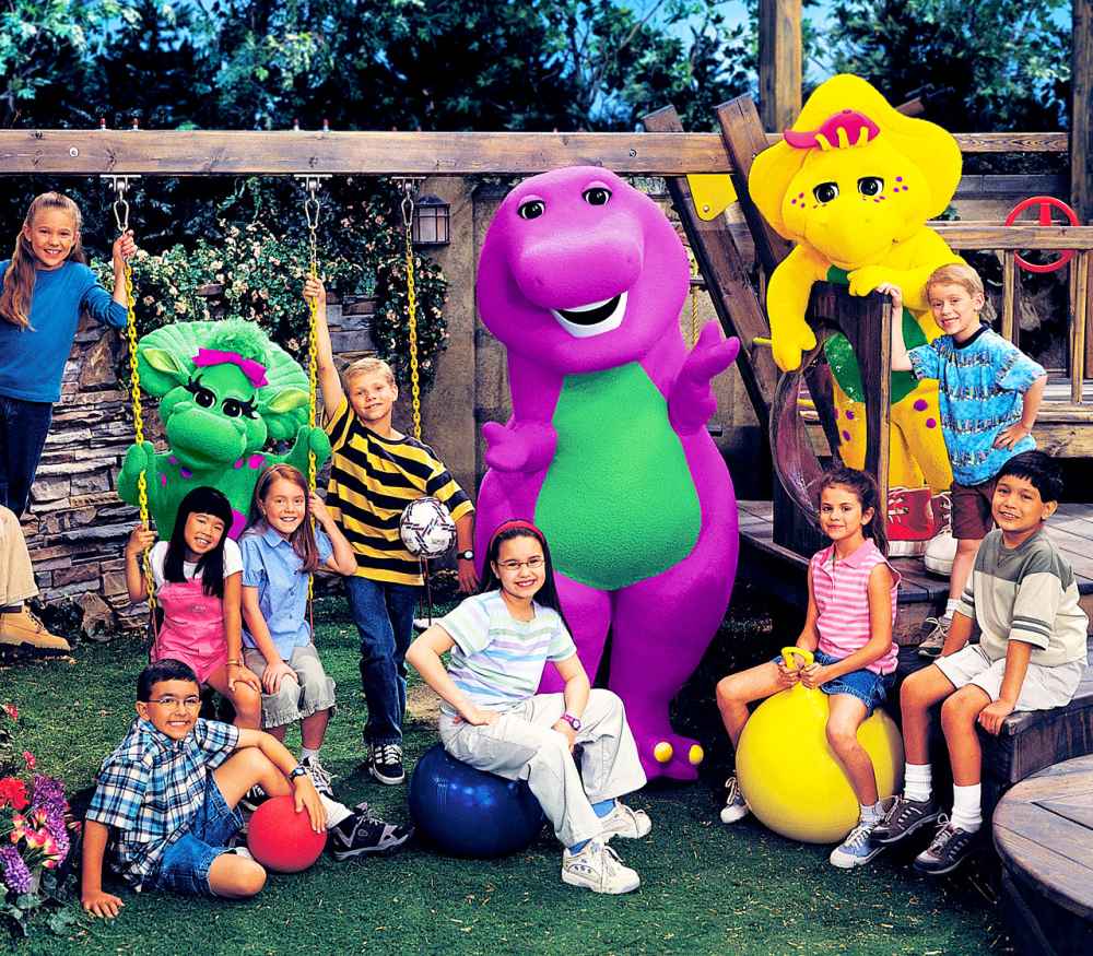 Demi Lovato and Barney