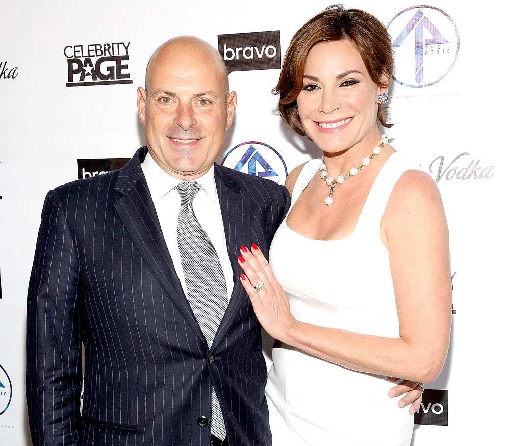 Tom D'Agostino and Luann de Lesseps attend 'The Real Housewives of New York City' season 9 premiere party at The Attic Rooftop Lounge in New York City on April 5, 2017.