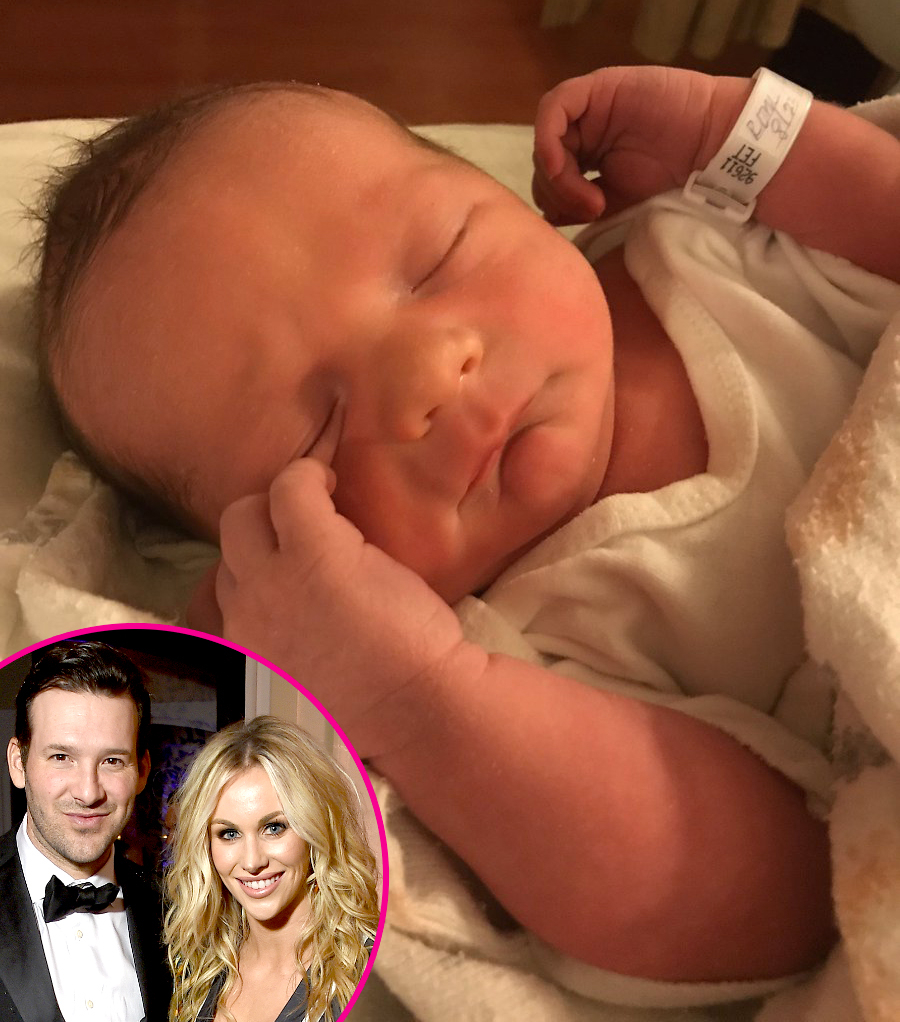 Tony Romo and Candice Crawford welcome son
