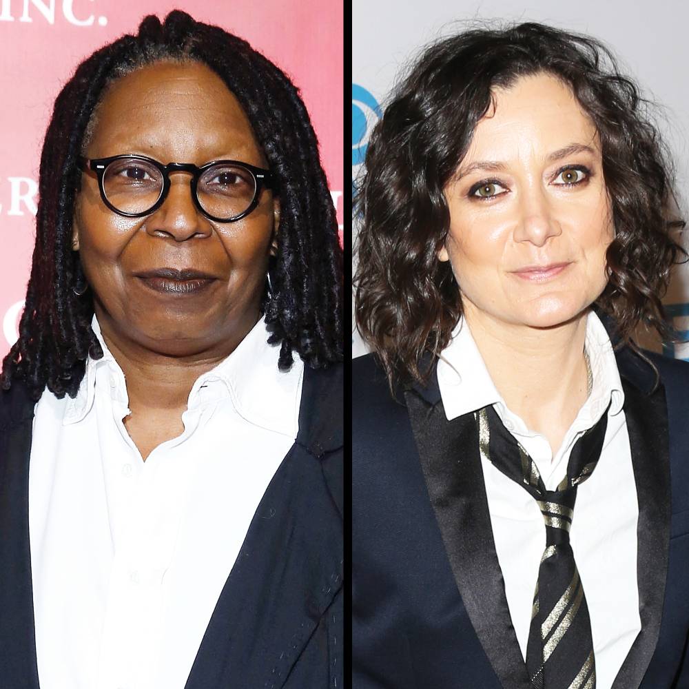 Whoopi Goldberg and Sara Gilbert